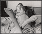 Richard Mulligan and unidentified in the stage production The Only Game in Town
