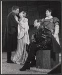Earle Hyman, Jacqueline Brookes, Alfred Drake and Richard Waring in rehearsal for the 1957 American Shakespeare production of Othello