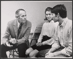 Henry Fonda, Kitty Winn and Mark Bramhall in rehearsal for the stage production Our Town