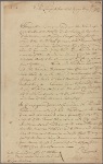Letter to the Commander in Chief of the French King's troops in Louisbourg