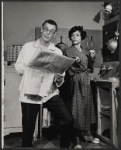 Russell Nype and Eartha Kitt in the touring stage production The Owl and the Pussycat