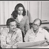 Hal Linden, Barbara McNair and Baron Wilson in rehearsal for the 1973 Broadway revival of The Pajama Game
