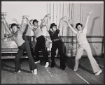 Zoya Leporska, Sharron Miller [second from right] and unidentified others in rehearsal for the 1973 Broadway revival of The Pajama Game