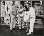 George Abbott, Cab Calloway, Barbara McNair and Hal Linden in rehearsal for the 1973 Broadway revival of The Pajama Game