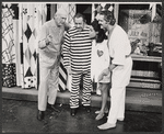 George Abbott, Cab Calloway, Barbara McNair and Hal Linden in rehearsal for the 1973 Broadway revival of The Pajama Game