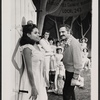 Barbara McNair and Hal Linden [foreground] with unidentified performers in the 1973 Broadway revival of The Pajama Game