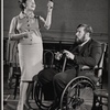 Eileen Herlie and Peter Ustinov in rehearsal for the stage production Photo Finish