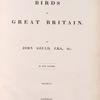 The birds of Great Britain