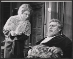 Peter Ustinov [right] and unidentified in the stage production Photo Finish