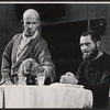 Hume Cronyn and Robert Shaw in the stage production The Physicists
