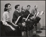 Rae Allen, George Brenlin, Aline MacMahon, Paul Shyre and Staats Cotsworth in the 1971 stage production Pictures in the Hallway