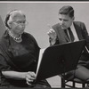 Aline MacMahon and Paul Shyre in the 1971 stage production Pictures in the Hallway