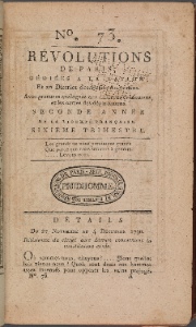 Révolutions de Paris : 