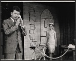 Dick Shawn and Joan Hackett in the stage production Peterpat