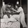 Dick Shawn and Joan Hackett in the stage production Peterpat