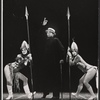 Irving Lee [at center in dark clothes] and unidentified others in the touring production of the stage show Pippin