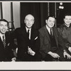 Julius Monk [second from left] and unidentified others in the stage production Plaza 9
