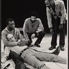 Moses Gunn, Peter Masterson, Dick Anthony Williams and Cleavon Little in the stage production The Poison Tree