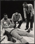 Moses Gunn, Peter Masterson, Dick Anthony Williams and Cleavon Little in the stage production The Poison Tree