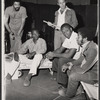 Dick Anthony Williams, Cleavon Little, Peter Masterson, Moses Gunn and Northern Calloway in the stage production The Poison Tree
