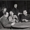 Tom Pedi, Dorothy Greener, J. Carrol Naish, Aline MacMahon and Cliff Norton in the stage production The Poker Game