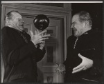 Frederic Warriner and Lionel Stander in the Off-Broadway stage production The Policeman