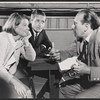 Barbara Bel Geddes, Arthur Hill and Alex Segal in rehearsal for the stage production The Porcelain Year