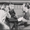 Barbara Bel Geddes, Arthur Hill and Alex Segal in rehearsal for the stage production The Porcelain Year