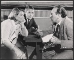 Barbara Bel Geddes, Arthur Hill and Alex Segal in rehearsal for the stage production The Porcelain Year