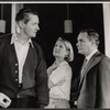 Arthur Hill, Barbara Bel Geddes and Martin Balsam in the stage production The Porcelain Year
