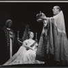 Dorothy Tutin [center] and unidentified others in the stage production Portrait of a Queen