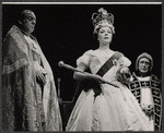 Dorothy Tutin [center] and unidentified others in the stage production Portrait of a Queen