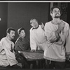 Clement Fowler, Nancy R. Pollock, Vladimir Sokoloff and Lou Antonio in the stage production The Power of Darkness