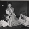 Nancy Franklin [left], Lou Antonio [right] and unidentified [standing in center] in the stage production The Power of Darkness