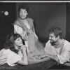 Nancy Franklin [left], Lou Antonio [right] and unidentified [standing in center] in the stage production The Power of Darkness