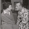 Angela Thornton and Noel Coward in the 1958 Broadway revival of Present Laughter
