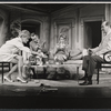 Elaine Stritch, Howard Erskine, Betsy Von Furstenberg and Lee Bowman [?] in the stage production Private Lives