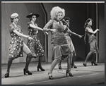 Ellen Greene [front with microphone] and unidentified others in the stage production Rachael Lily Rosenbloom and Don't You Ever Forget It!