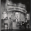 Eddie Mayehoff, Gene Hackman, John McMartin and unidentified in the stage production A Rainy Day in Newark