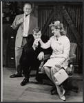 Eddie Mayehoff, John McMartin and Dody Goodman in the stage production A Rainy Day in Newark