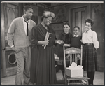 Sidney Poitier, Claudia McNeil, Ruby Dee, Glynn Turman and Diana Sands in the stage production A Raisin in the Sun