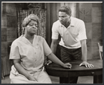 Claudia McNeil and Ossie Davis in the stage production A Raisin in the Sun