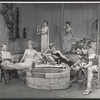 Joseph Bova, Joyce Redman, Avis Scott, Constance Cummings, Hilda Brawner and Philip Bosco in the stage production Rape of the Belt