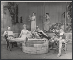 Joseph Bova, Joyce Redman, Avis Scott, Constance Cummings, Hilda Brawner and Philip Bosco in the stage production Rape of the Belt