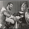 Philip Bosco, Joyce Redman and Constance Cummings in the stage production Rape of the Belt