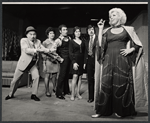 Bernard Sauer, Gene Barrett, David Carey, Lillian Lux and unidentified others in the stage production The Rebbetzin from Israel