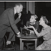 Wilfrid Hyde-White, Anna Massey and Adrianne Allen in rehearsal for the stage production The Relunctant Debutante