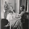 Wildred Hyde-White, Adrianne Allen and Anna Massey in the stage production The Reluctant Debutante