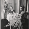 Wilfrid Hyde-White, Adrianne Allen and Anna Massey in the stage production The Reluctant Debutante