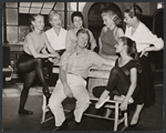 Eddie Albert and ensemble in the 1955 Boston staging of the musical Reuben, Reuben